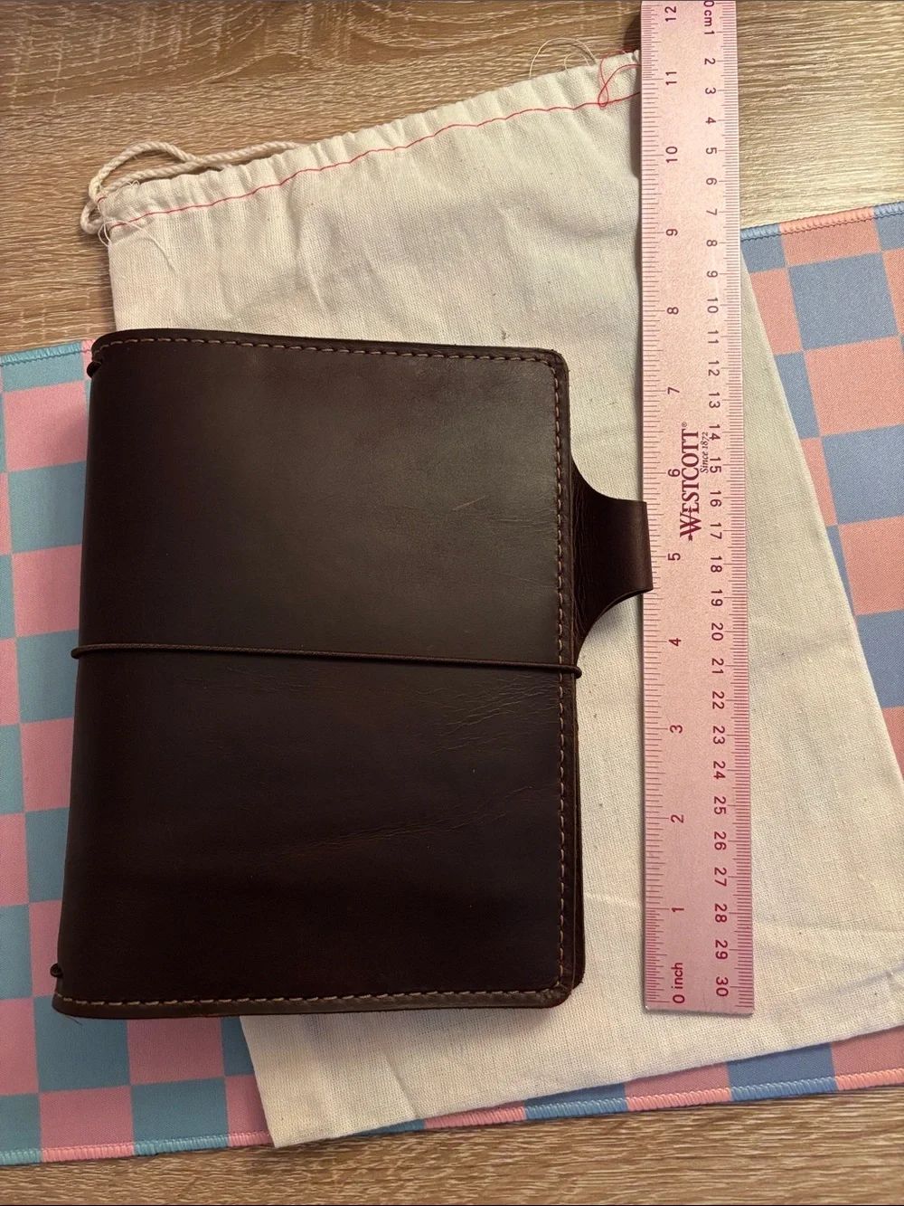 Chic Sparrow B6 Size Bella Cascade Leather Traveler's Notebook Planner Cover